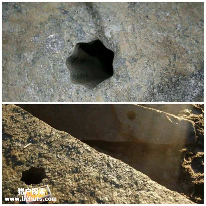 挪威沃尔达的神秘岩石出现的洞