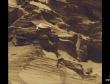 NASA好奇号在火星上拍摄到的奇怪岩石，河流冲刷过的痕迹？