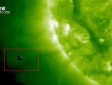 2023年10月天体大小的不明飞行物出现在太阳附近