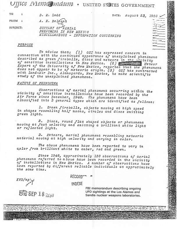 美国各洲际导弹基地UFO目击档案