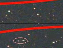 深空中发现的两个奇怪的不明飞行物，不像星体，像是飞船