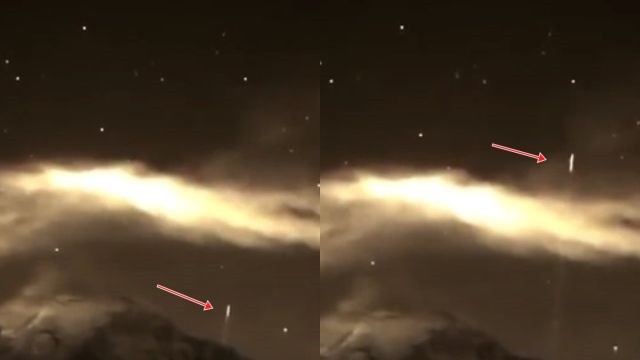UFO出现在波波卡特佩特尔火山