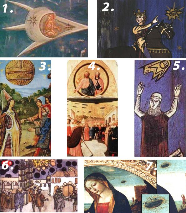 古代名画中出现的UFO