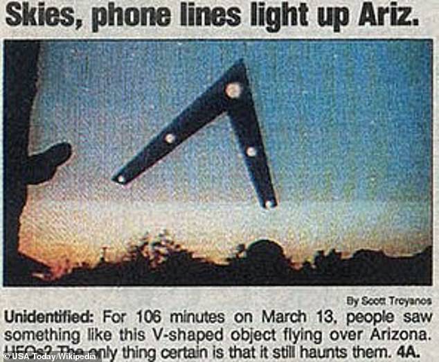 1997年美国凤凰城UFO目击事件照片